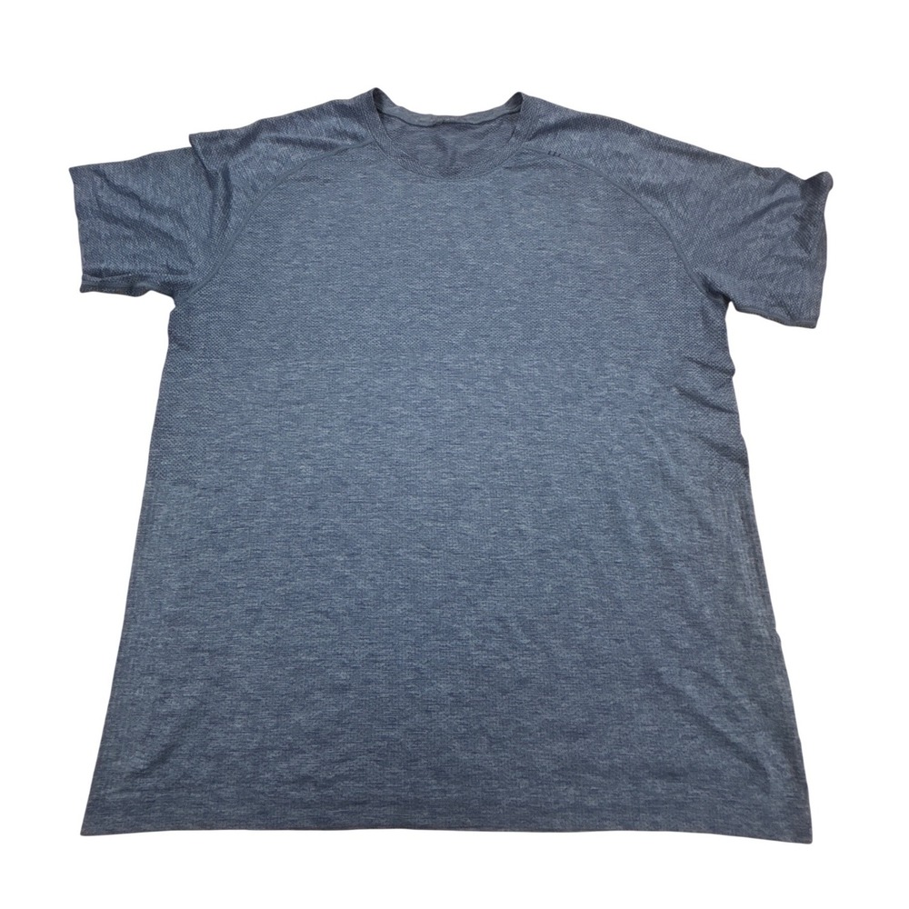 Lululemon Metal Vent Tech Short Sleeve Shirt Heathered Blue Mens XL 2.0 Tee